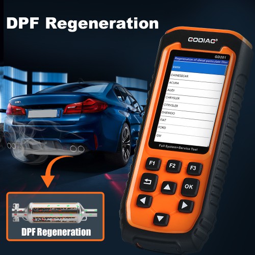 [US Ship Only] [Second-Handed] 90% GODIAG GD201 Professional OBDII All-makes Full System Diagnostic Tool with 29 Service ABS Airbag Oil Light