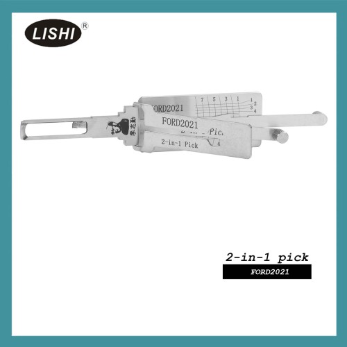 LISHI FORD2021 End Milling Tool 2-in-1 Decoder and Pick for Ford Transit 2021+