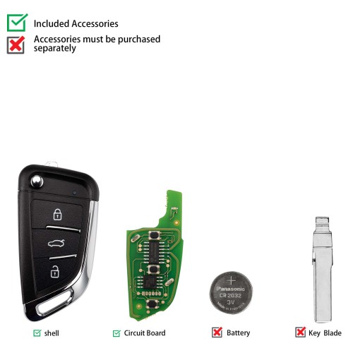 CGDI C13-000012 DF(3BTN) 3 Buttons Wire Remote Used with CGDI K2 Remote Key Programmer 5pcs/lot