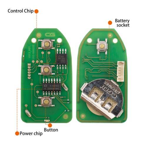 CGDI C13-000009 KI.A(Separate.3+1) Wire Remote 4 Buttons Used with CGDI K2 Remote Key Programmer 5pcs/lot