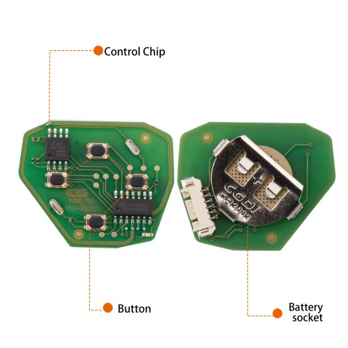 CGDI C13-000010 TOYO.TA(3+1) 4 Buttons Wire Remote Used with CGDI K2 Remote Key Programmer 5pcs/lot
