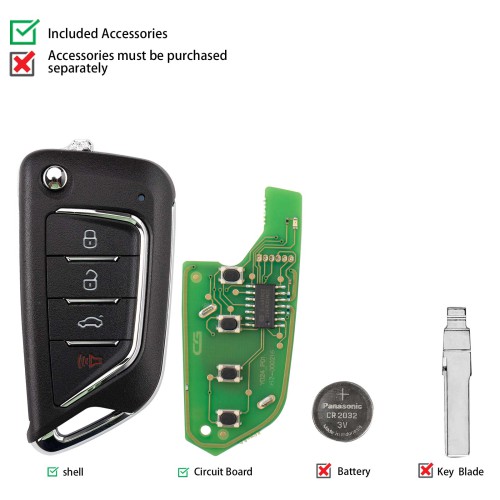 CG A21-4 CAD.LAC(4 BTN) 4 Buttons Wire Remote Used with CGDl K2 Remote Key Programmer 5pcs/lot