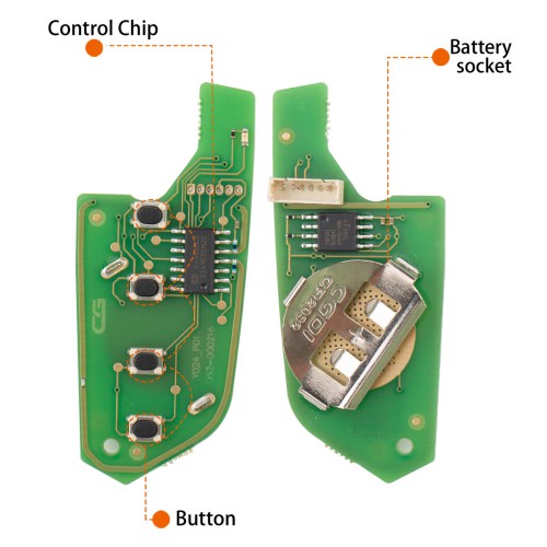 CG A21-4 CAD.LAC(4 BTN) 4 Buttons Wire Remote Used with CGDl K2 Remote Key Programmer 5pcs/lot