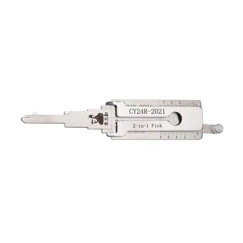 LISHI CY24R-2021 Flat Milling Tool 2-in-1 Decoder and Pick for Jeep Grand Cherokee 2021+