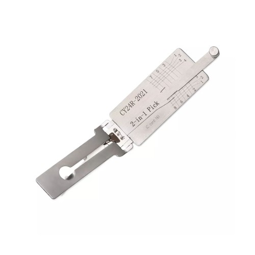 LISHI CY24R-2021 Flat Milling Tool 2-in-1 Decoder and Pick for Jeep Grand Cherokee 2021+