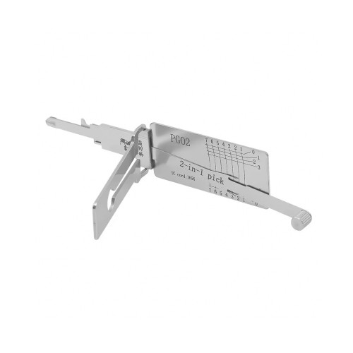 LISHI PGO2 Flat Milling Tool 2-in-1 Decoder and Pick for Piaggio / Vespa Scooters