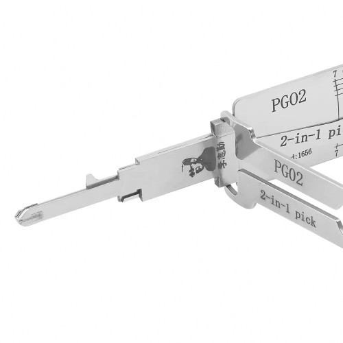 LISHI PGO2 Flat Milling Tool 2-in-1 Decoder and Pick for Piaggio / Vespa Scooters