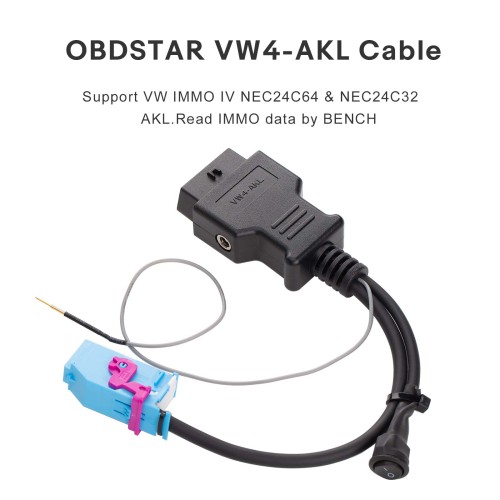 [EU Ship] OBDSTAR VW4-AKL Cable for VW IMMO4 NEC24C64 NEC24C32 All Keys Lost
