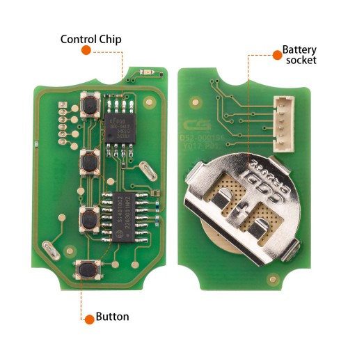 CG A10-3+1 HON.D Style(Flip-3+1BTN) 4 Buttons Wire Remote Used with CGDl K2 Remote Key Programmer 5pcs/lot