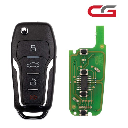 CGDI C13-000008 FOR.D Style(Flip-4BTN-Unmovable Key Ring) 4 Buttons Wire Remote Used with CGDI K2 Remote Key Programmer 5pcs/lot