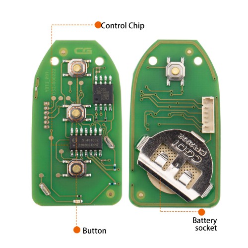 CGDI C13-000007 HYU.D Style(Separate-3+1BTN)) 4 Buttons Wire Remote Used with CGDI K2 Remote Key Programmer 5pcs/lot