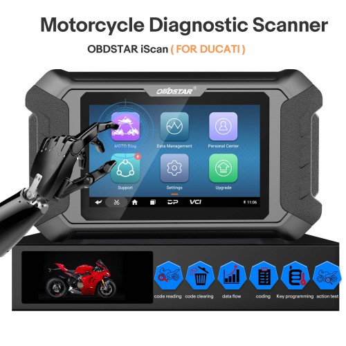 [US Ship] [Second-Handed] 90% New OBDSTAR iScan for DUCATI Motorcycle Diagnostic and IMMO Programming Tool