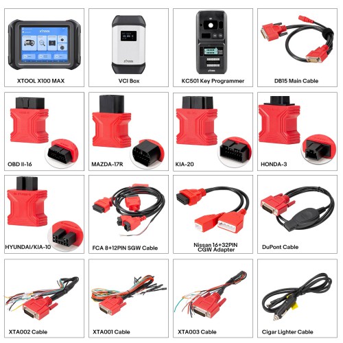XTOOL X100 MAX2 with KC501 Immobilizer Key Programmer J2534 ECU Programming All System Car Diagnostic Tool 42+ Service Topology