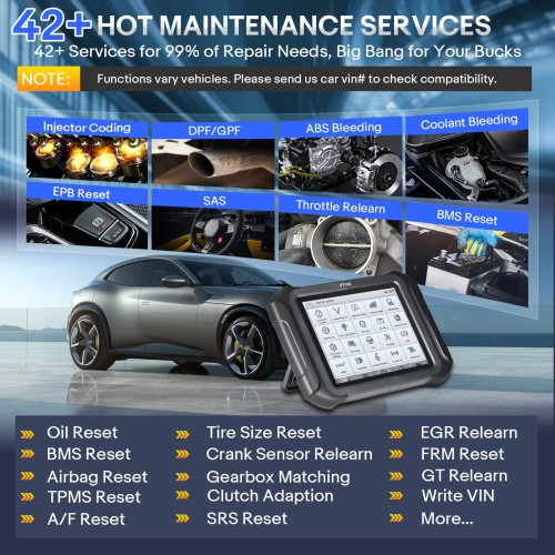 XTOOL X100 MAX2 with KC501 Immobilizer Key Programmer J2534 ECU Programming All System Car Diagnostic Tool 42+ Service Topology