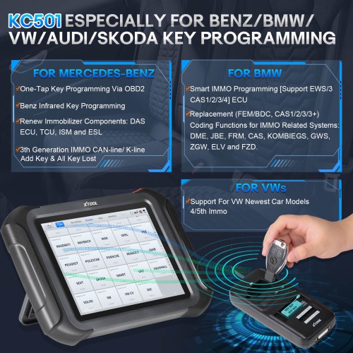 XTOOL X100 MAX2 with KC501 Immobilizer Key Programmer J2534 ECU Programming All System Car Diagnostic Tool 42+ Service Topology