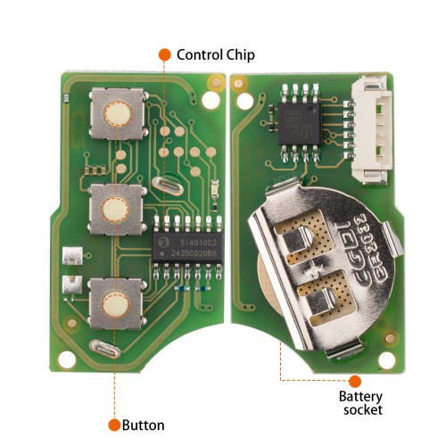 CGDI C13-000001 B5 Type 3 Buttons Wire Remote Used with CGDI K2 Remote Key Programmer 5pcs/lot