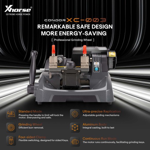 [EU Ship] Xhorse XC0300EN Condor XC-003 Mechanical Key Cutting Machine with LED