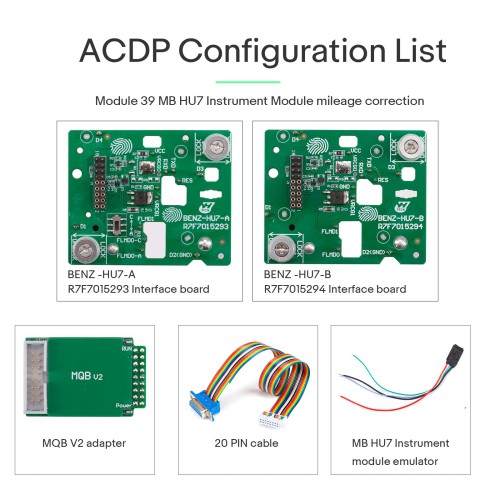 YANHUA ACDP Module 39 MB HU7 Instrument Module Mieage Correction for Benz A206 A223 A177