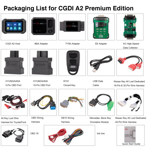 [Bundle Package] CGDI A2 Premium Edition IMMO Matching Frequency Detection WiFi Connectivity With Benz License Activated