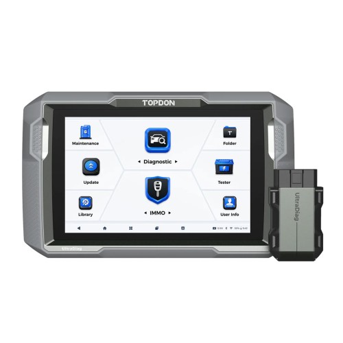 [US/EU Ship] TOPDON UltraDiag 8-Inch Bi-directional Control Key Programming & Scan Tool Support 30 Reset 100+ Vehicle Coverage 2 Years Update