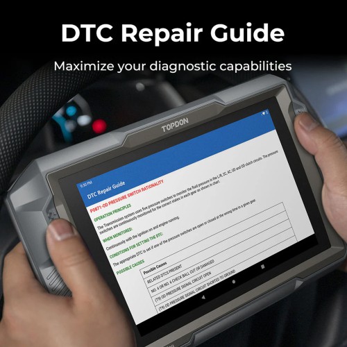 [US/EU Ship] TOPDON UltraDiag 8-Inch Bi-directional Control Key Programming & Scan Tool Support 30 Reset 100+ Vehicle Coverage 2 Years Update