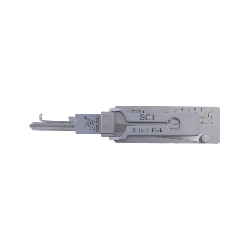 ABUDU SC1 (Schlage) Flat Milling Single Track Opening and Reading Teeth 2-in-1 Tool, Tooth Depth (5-cut) IC CARD: 871