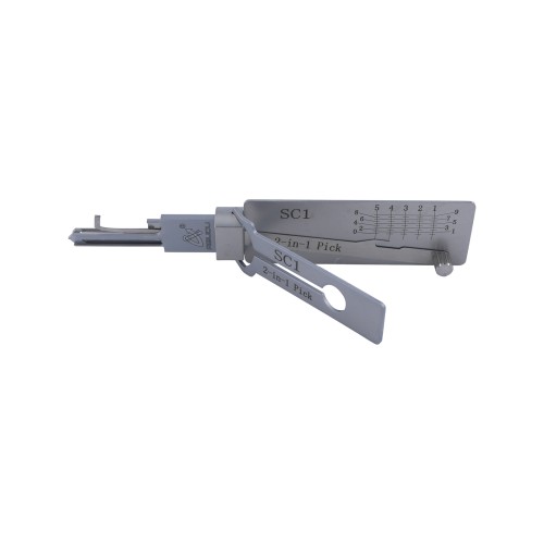 ABUDU SC1 (Schlage) Flat Milling Single Track Opening and Reading Teeth 2-in-1 Tool, Tooth Depth (5-cut) IC CARD: 871