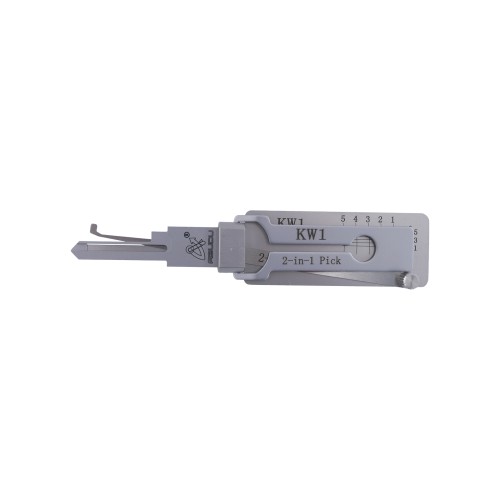 ABUDU KW1 Flat Milling Single Track Unlocking and Decoding 2-in-1 Tool, Tooth Depth (5-cut) IC CARD: 312