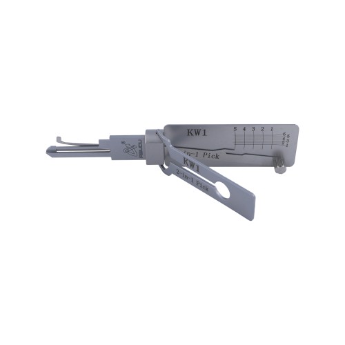 ABUDU KW1 Flat Milling Single Track Unlocking and Decoding 2-in-1 Tool, Tooth Depth (5-cut) IC CARD: 312