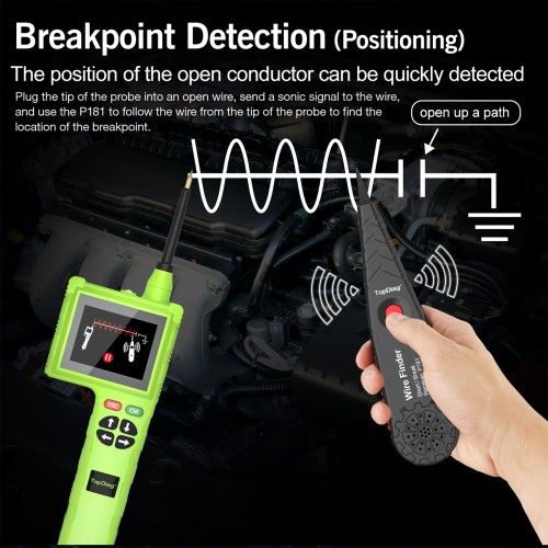 TOPDIAG P200Pro New Generation of Intelligent Circuit Detectors for all 9V-48V circuit system equipment