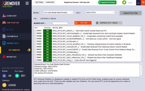 (One Month) XRemover AI Chip Tuning Software Starter Version 5 tuned files Per Day Supports Stage1