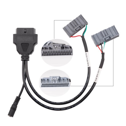 [EU Ship] For Jaguar Land Rover Pre-2017 J-L-R Post-2017 KVM RFA 2-in-1 Communication Test Cable