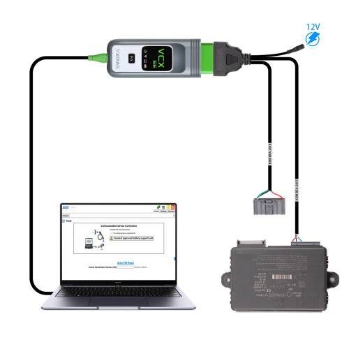 [EU Ship] For Jaguar Land Rover Pre-2017 J-L-R Post-2017 KVM RFA 2-in-1 Communication Test Cable