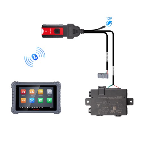 [EU Ship] For Jaguar Land Rover Pre-2017 J-L-R Post-2017 KVM RFA 2-in-1 Communication Test Cable