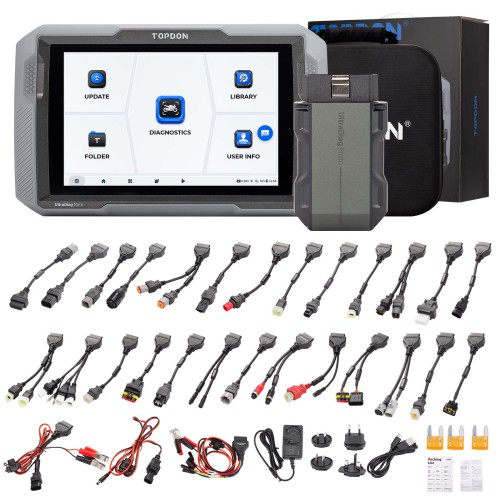 TOPDON UltraDiag Moto 8-inch Wireless Motorcycle Diagnostic Tool Support Bi-directional Control, Maintenance Resets, Wireless Connectivity