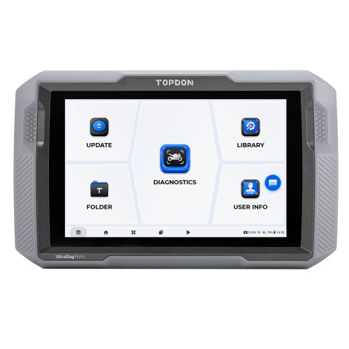 TOPDON UltraDiag Moto 8-inch Wireless Motorcycle Diagnostic Tool Support Bi-directional Control, Maintenance Resets, Wireless Connectivity