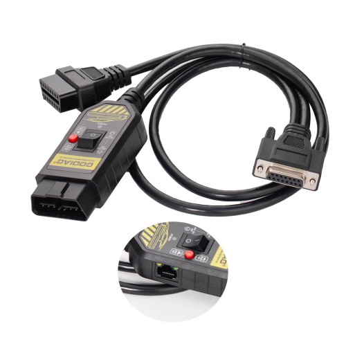 GODIAG GT100 PLUS GPT ENET DOIP 24V-12V AUTO TOOLS OBD II Break Out Box ECU Connector