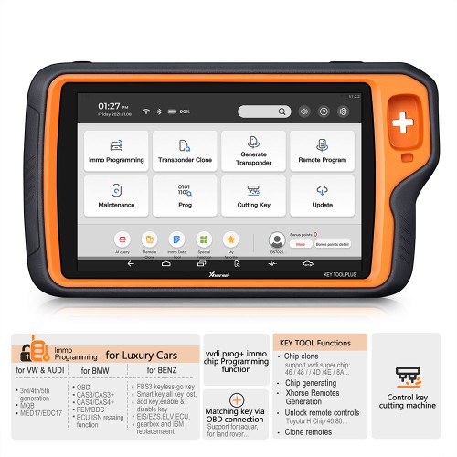 [EU Ship Only] [Second-Handed] 90% New Xhorse VVDI Key Tool Plus Pad Full Configuration Powerful Advance GL Version