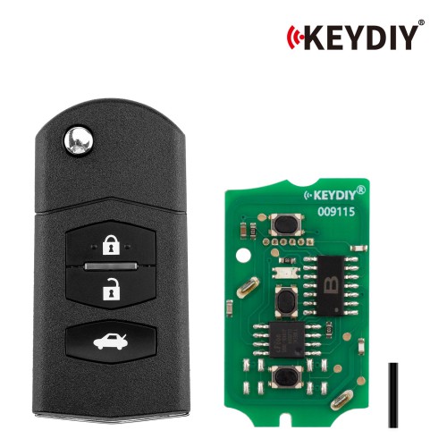KEYDIY KD B14-3 Universal Flip Remote Key 3 Buttons for Mazda Type 5pcs/lot