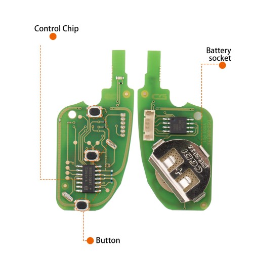 CG A11DS 3 Buttons Wire Remote Used with CGDl K2 Remote Key Programmer 5pcs/lot