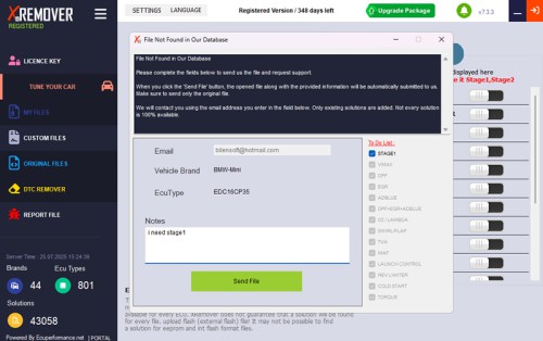 (One Year) XRemover AI Chip Tuning Software Advance version 20 tuned files Per Day Support stage 1 Get 3 month Free
