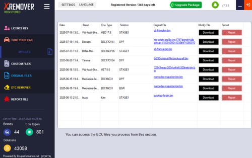 (One Year) XRemover AI Chip Tuning Software Advance version 20 tuned files Per Day Support stage 1 Get 3 month Free