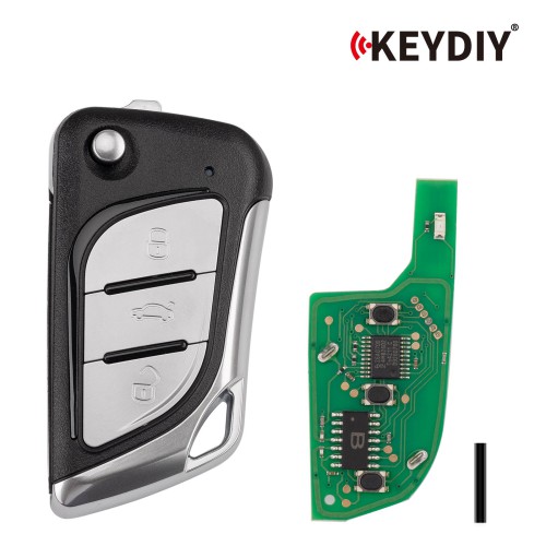 KEYDIY KD NB30-3 Universal Flip Remote Key 3 Buttons (Metal Buttons) Type 5pcs/lot