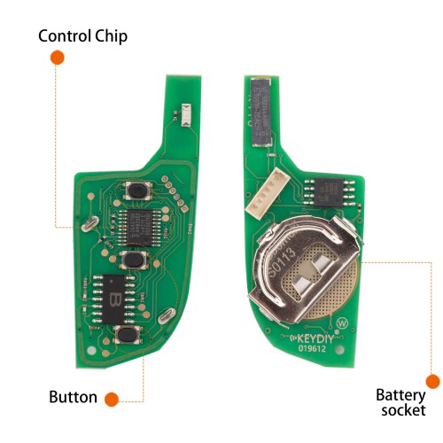 KEYDIY KD NB30-3 Universal Flip Remote Key 3 Buttons (Metal Buttons) Type 5pcs/lot