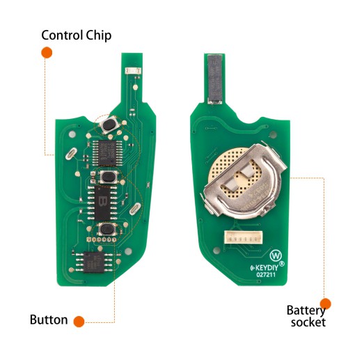 KEYDIY KD NB34-3 Universal Flip Remote Key 3 Buttons for VW Type 5pcs/lot