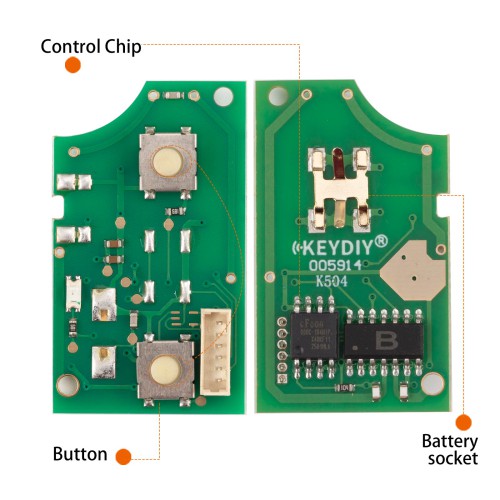 KEYDIY KD B01-2 Universal Flip Remote Key 2 Buttons for Volkswagen Type 5pcs/lot