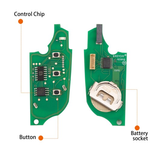 KEYDIY KD NB33-3 Universal Flip Remote Key 3 Buttons for VW Type 5pcs/lot