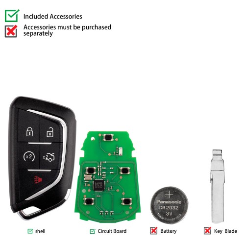 KEYDIY KD ZB07-5 Universal Smart Remote Key 5 Buttons 5pcs/lot