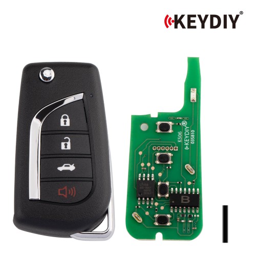 KEYDIY KD B13-4 Universal Flip Remote Key 3+1 Buttons for Toyota Type 5pcs/lot