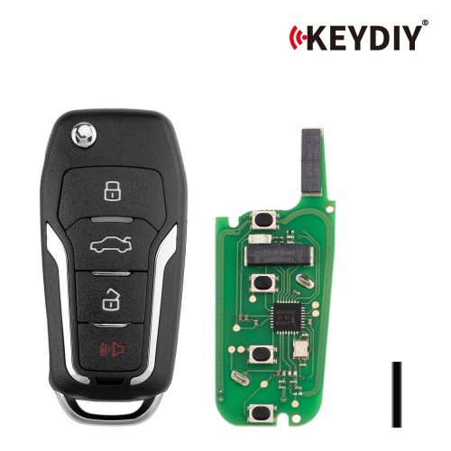 5pcs/lot KEYDIY KD ZB12-4 Universal Smart Remote Key 3+1 Button for Ford Type